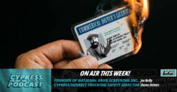Cypress Truck Lines podcast about CDL drug testing requirements and hair follicle testing