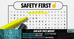 Cypress Truck Lines Podcast Episode 33 discussing truck driver safety, operations, and safe flatbed driving